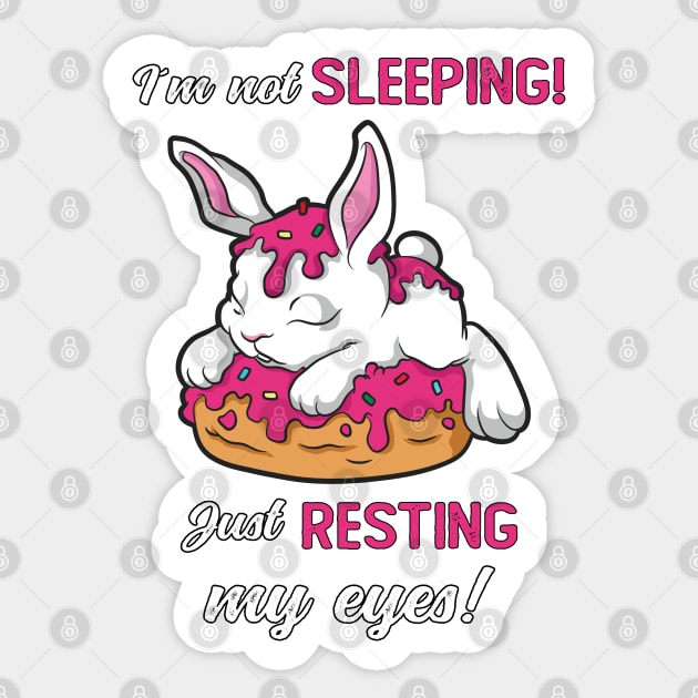 Cute Sleepy Bunny - Sleepytime Sticker by Photomisak72